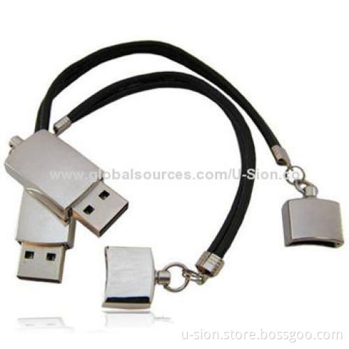 2014 Hot Sale Bracelet Metal USB Flash Drives with Free Logo for Wholesale, 5V Working Voltage